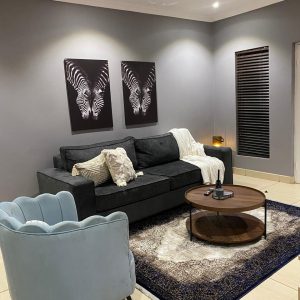 Three Seater Couch & Butterfly Chair